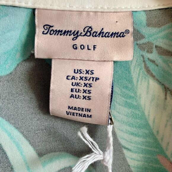 NWT Tommy Bahama Sleeveless Polo Tank Top Size XS Preppy Tropical Golf Top - Picture 7 of 15